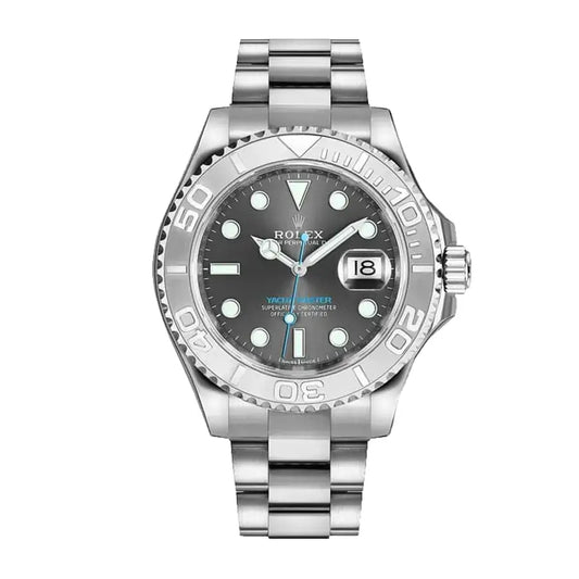 Rolex Yacht-Master Platinum Grey Dial Watch - Unique Anime Apparel for Fans